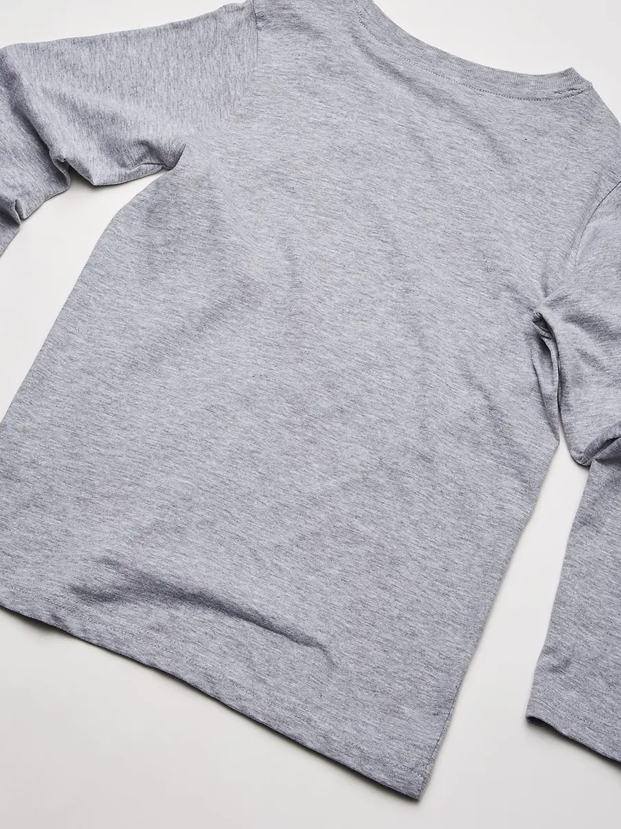 French Toast Boys' Long Sleeve Crewneck Tee Heather Gray 5 | Soft, Durable Cotton for Active Kids - view 5