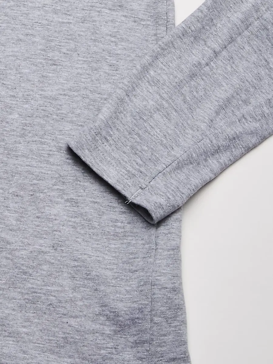 French Toast Boys' Long Sleeve Crewneck Tee Heather Gray 5 | Soft, Durable Cotton for Active Kids - view 3