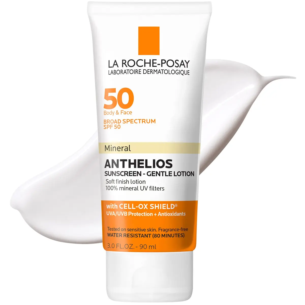 La Roche-Posay Anthelios Mineral Sunscreen SPF 50 Gentle Lotion 75ml (2.5 Fl Oz) | Broad Spectrum UVA/UVB Protection - main product image
