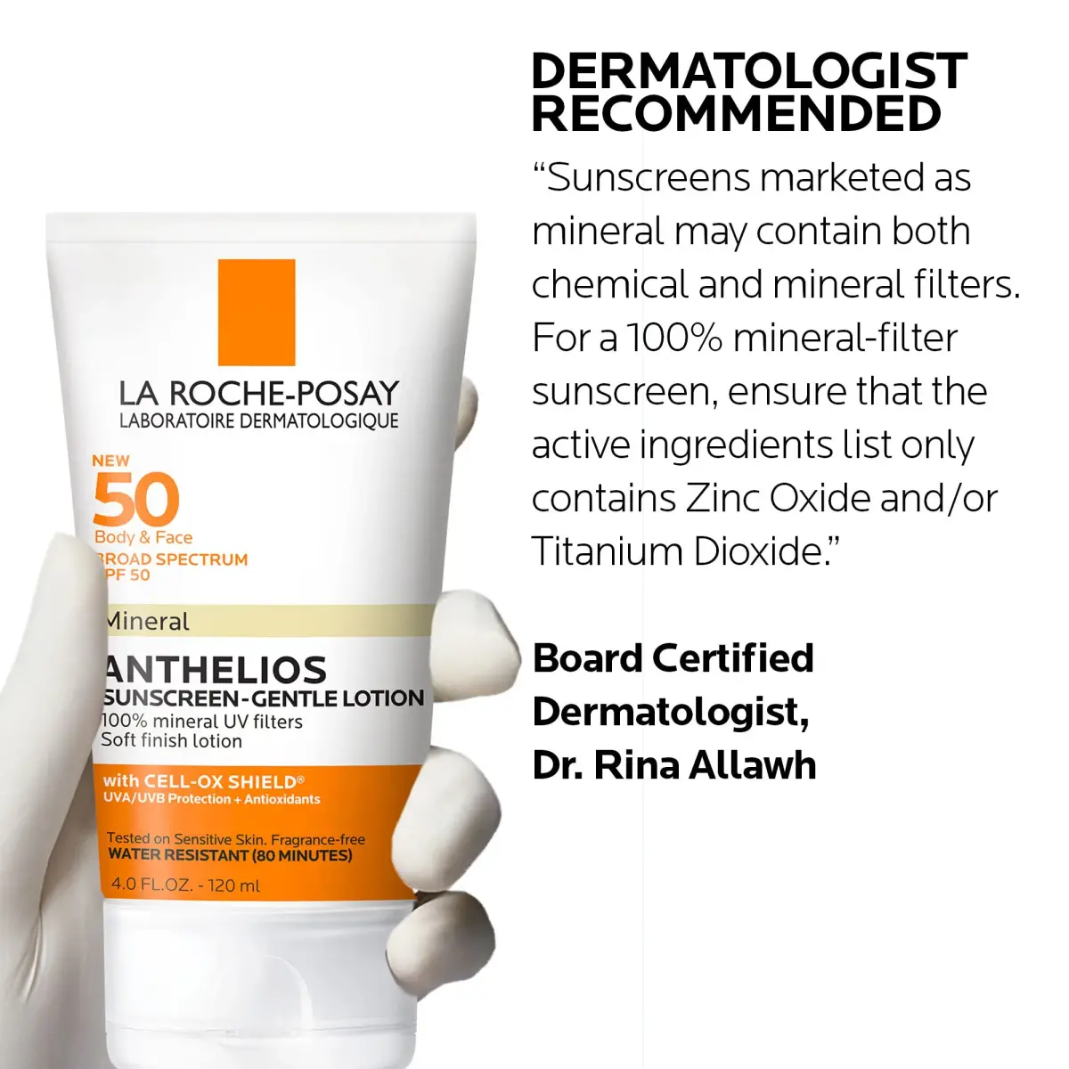 La Roche-Posay Anthelios Mineral Sunscreen SPF 50 Lotion 81ml (2.74 Fl Oz) | Broad Spectrum UVA/UVB Protection - view 6