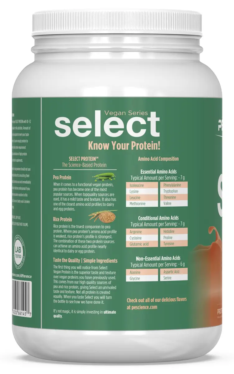 PEScience Select Vegan Protein Powder Cinnamon Delight | Plant-Based, Dairy & Gluten Free, 27 Servings - view 7