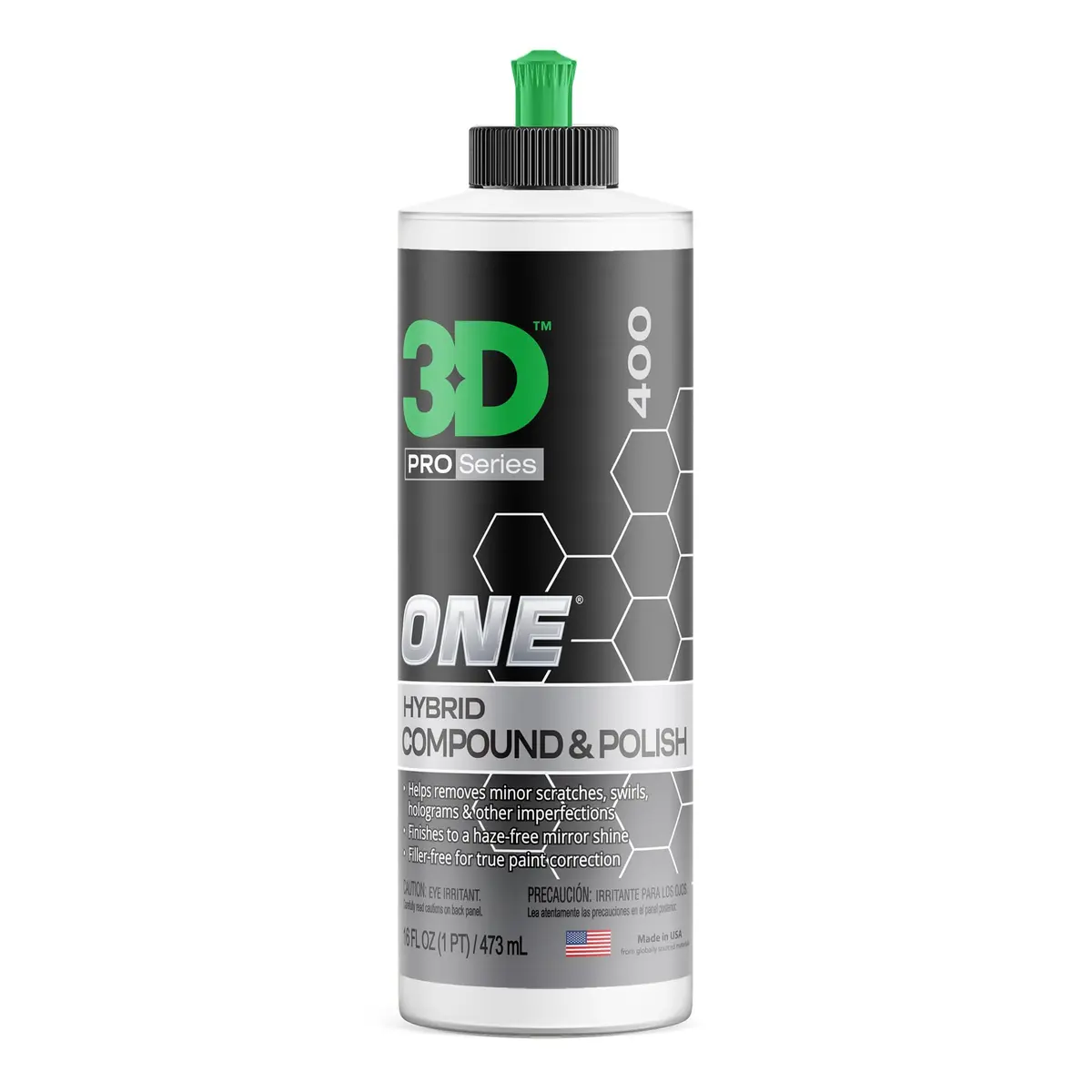 3D One Car Scratch & Swirl Remover Hybrid Rubbing Compound & Polish 480ml (16oz) | True Paint Correction - main product image