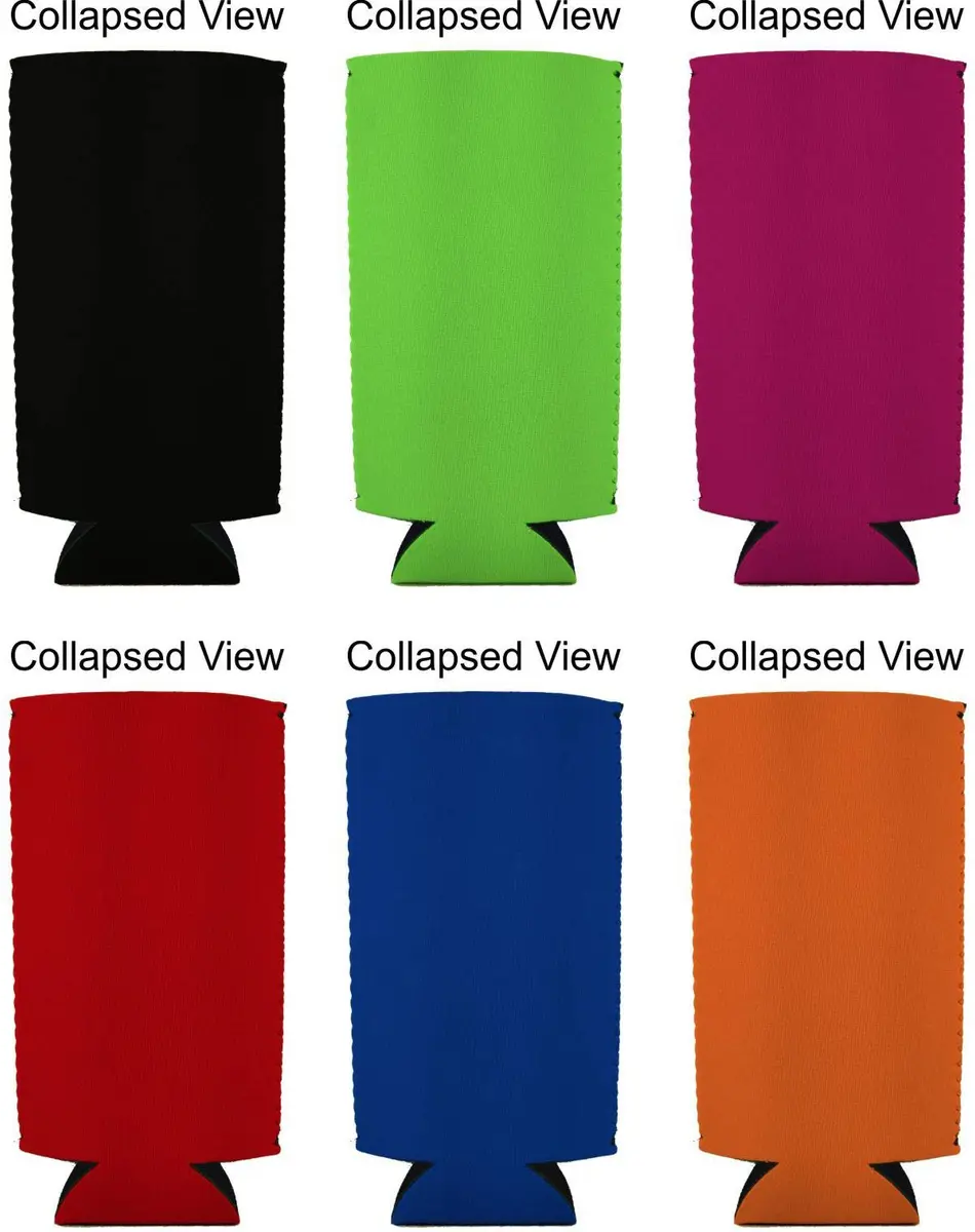 Coolie Junction Neoprene 24 oz. Can Coolie | Collapsible, Keeps Drinks Cold & Hands Dry - view 2