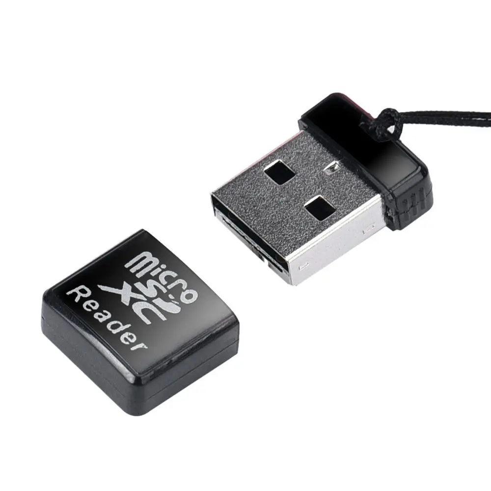 Cotchear MINI Super Speed Micro SD/SDXC TF USB 2.0 Card Reader Adapter with Keychain, 512GB Compatible | Plug-and-Play - main product image