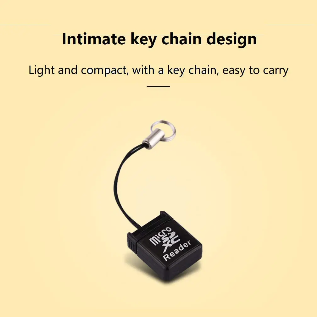 Cotchear MINI Super Speed Micro SD/SDXC TF USB 2.0 Card Reader Adapter with Keychain, 512GB Compatible | Plug-and-Play - view 5