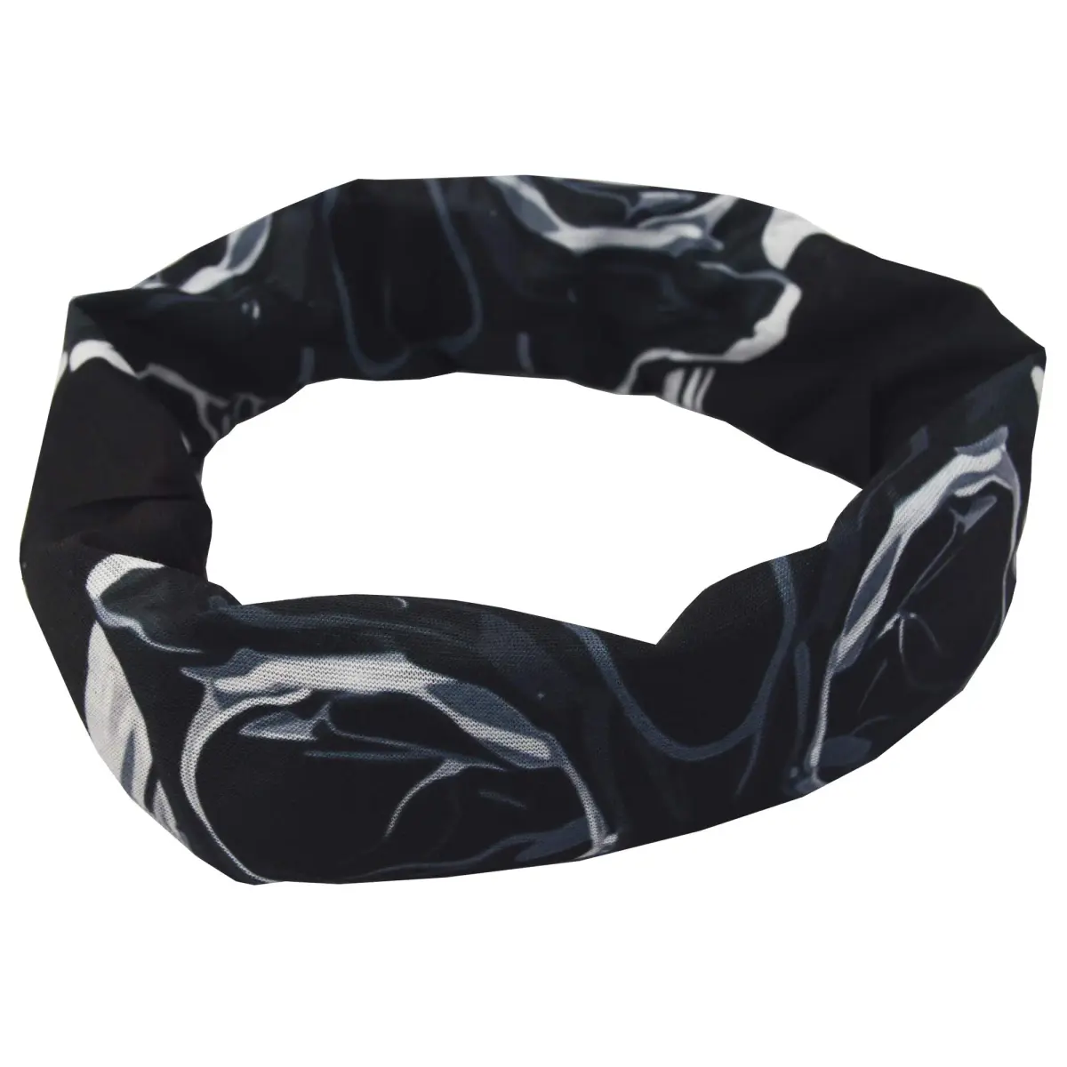 Obacle White-Line Skull Half Face Mask - Seamless 3D Tube Bandana for Men & Women - view 4