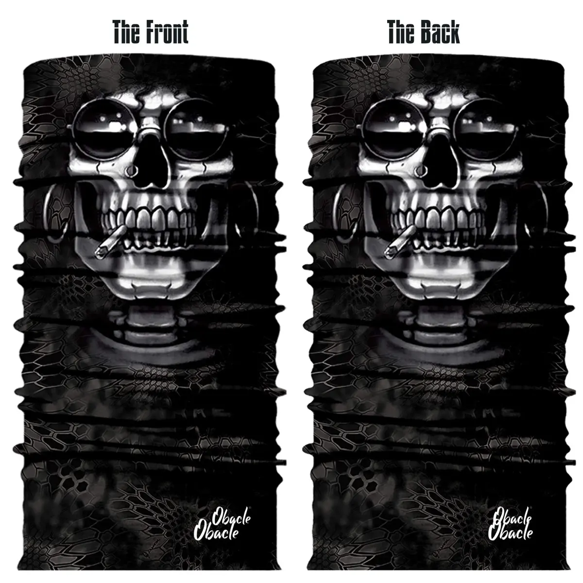Obacle Smoking and Earring Skull Half Face Mask for Dust, Wind, UV Protection - view 3