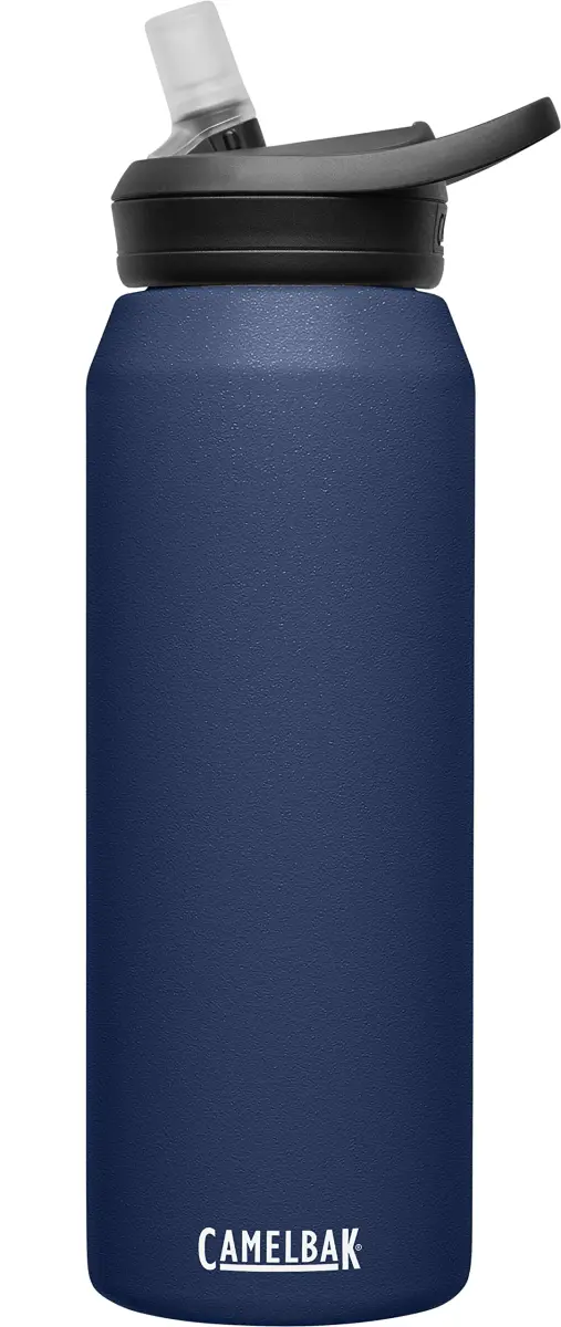 CamelBak Eddy+ Stainless Steel Water Bottle 32oz (950ml) | Vacuum Insulated, Leak-Resistant Lid, Navy - main product image