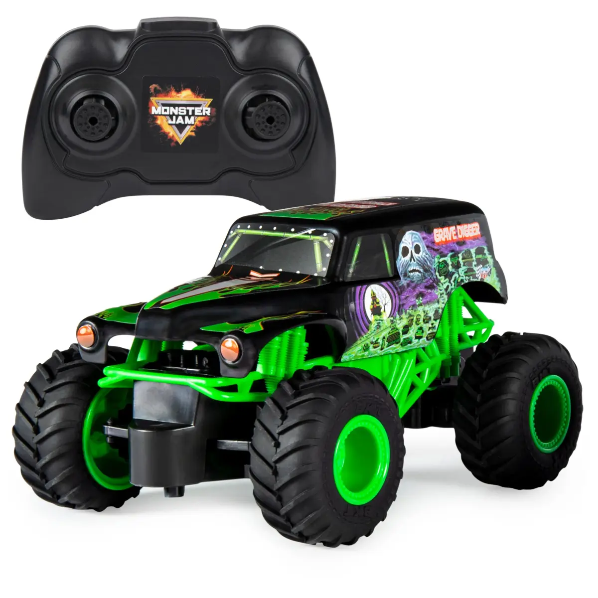 Monster Jam Official Grave Digger RC Monster Truck 1:24 Scale | 2.4 GHz Remote Control for Ages 4+ - main product image