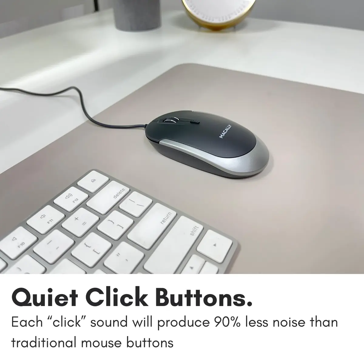 Macally USB Type C Mouse - Slim & Compact Design | Silent & DPI Switch for Mac & PC - view 7