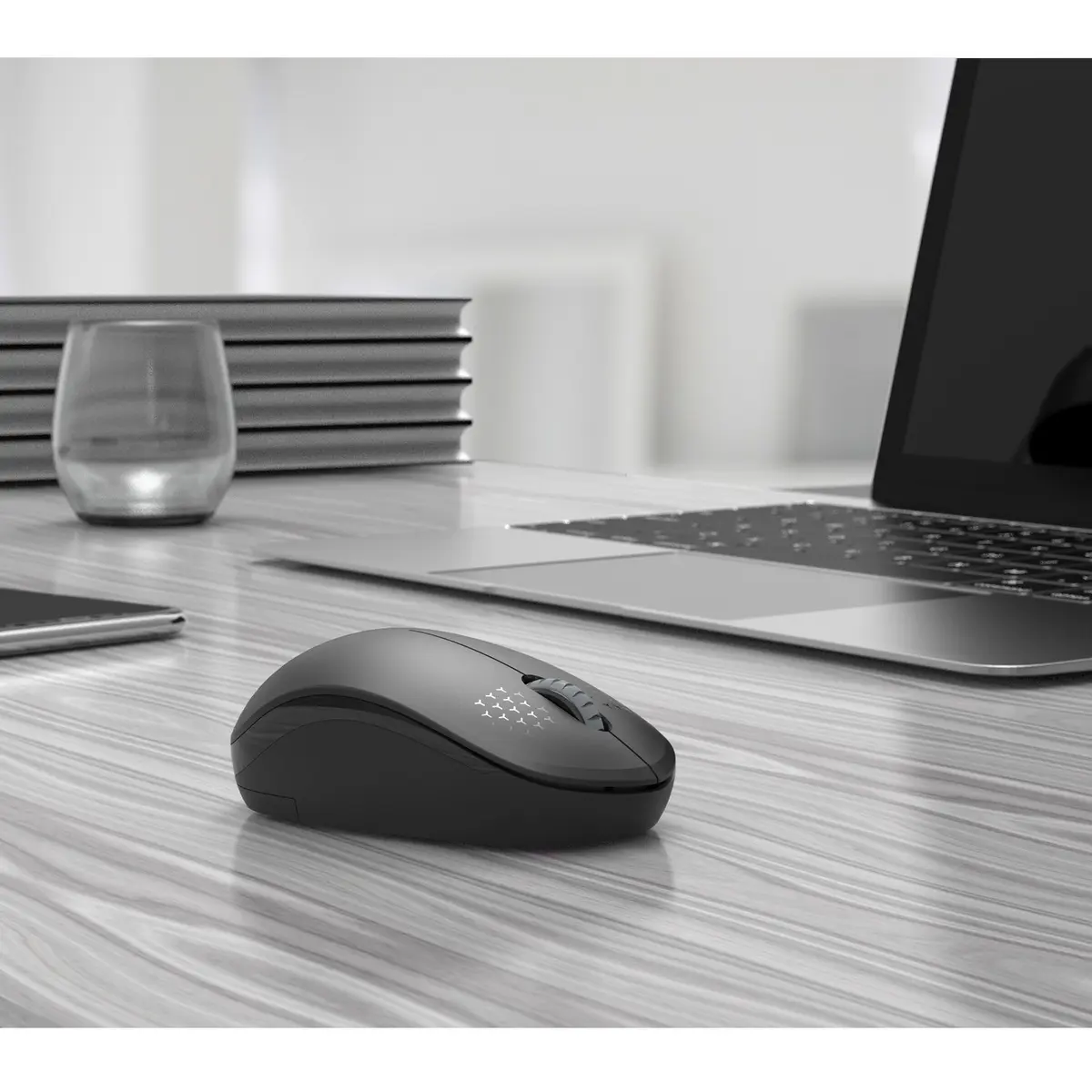 seenda Black 2.4G Wireless Optical Mouse | Noiseless Clicks & Portable Design - view 7