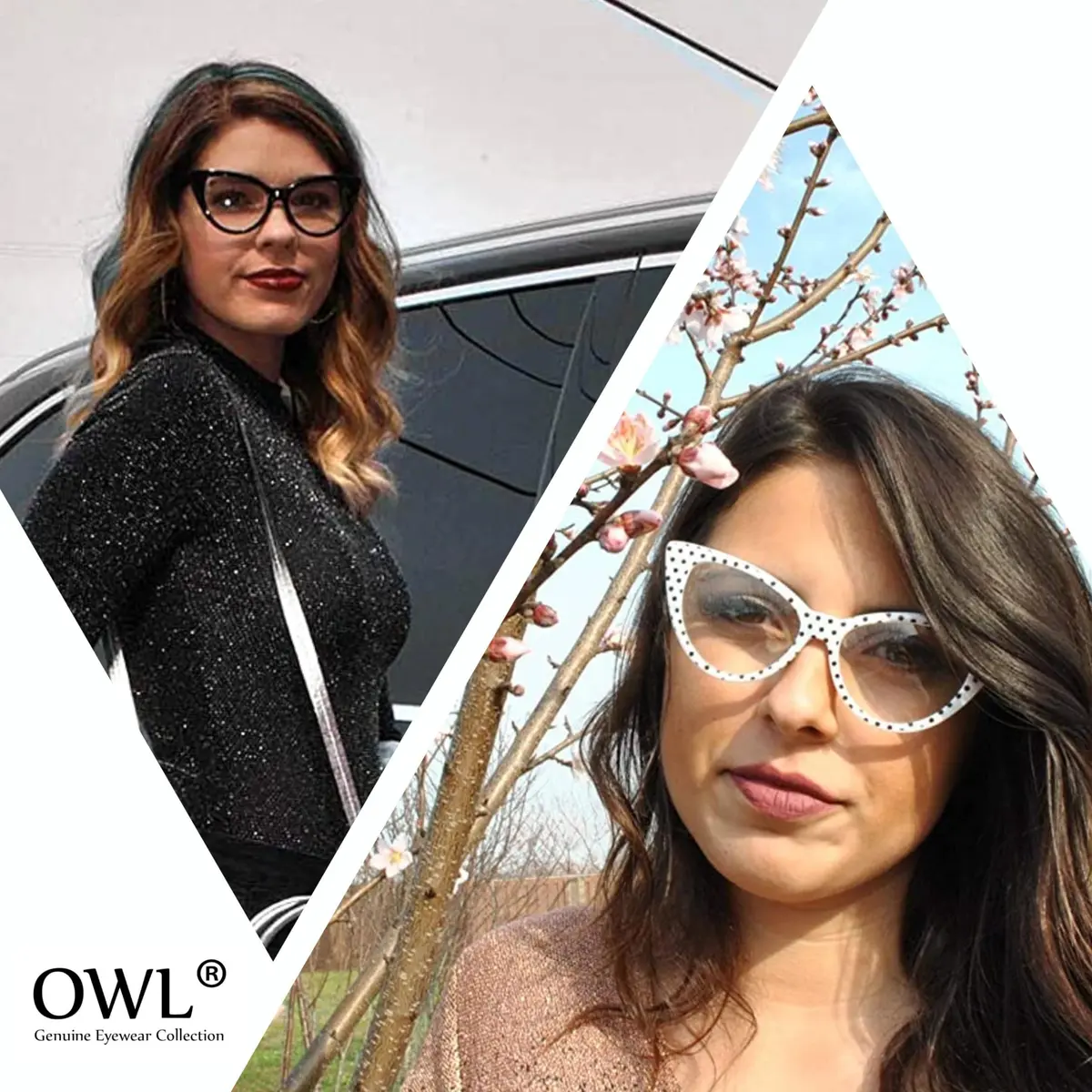 OWL Women's Cat Eye Sunglasses 1950s Style UV400 Polarized Smoke Lens | Vintage Fashion Accessory - view 6