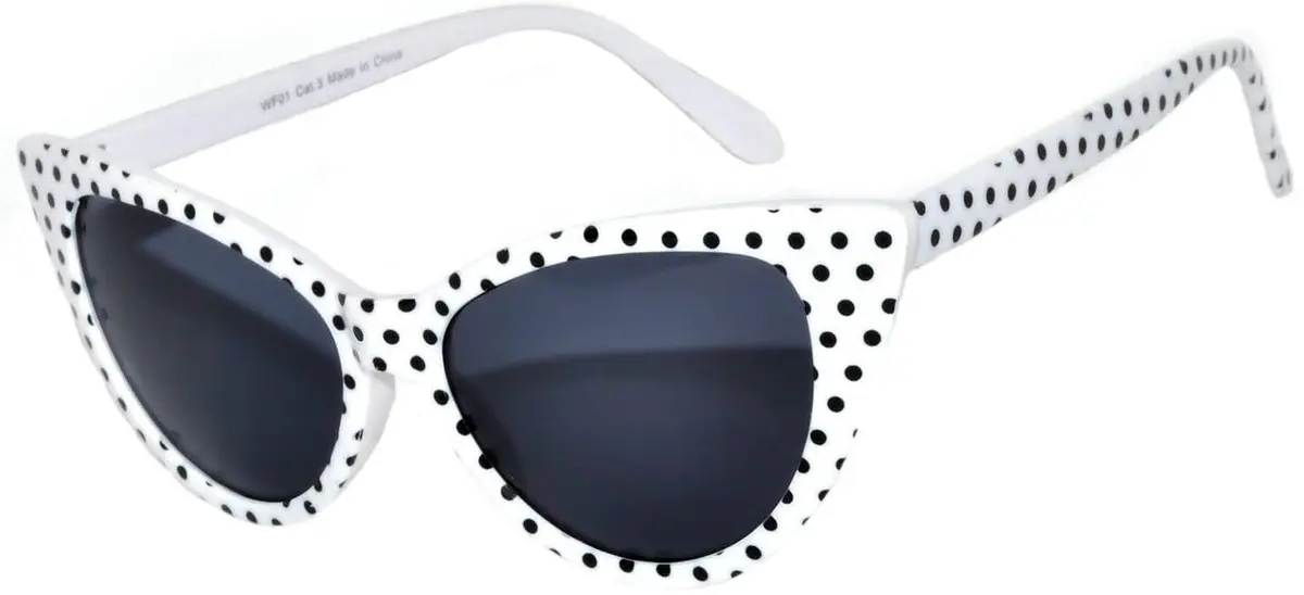 OWL Women's Cat Eye Sunglasses 1950s Style UV400 Polarized Smoke Lens | Vintage Fashion Accessory - view 3
