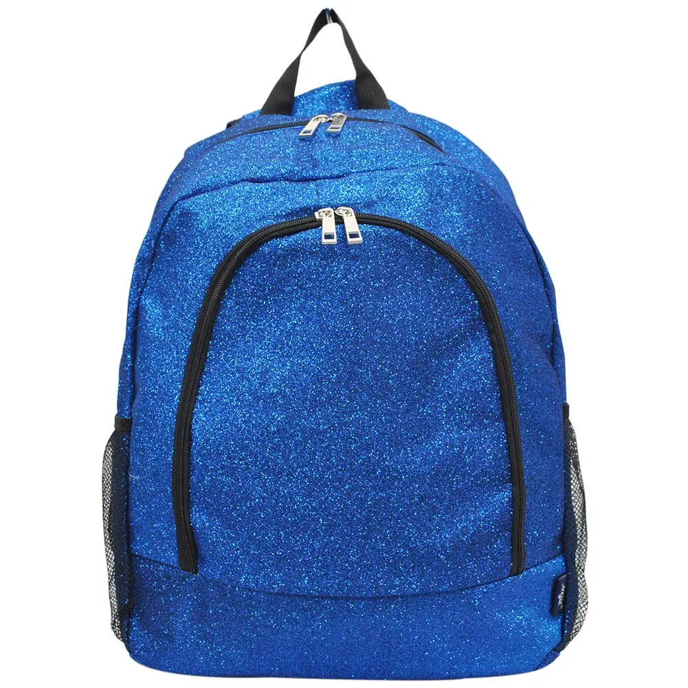 NGIL Canvas School Backpack (Glitter-Royal) | Water-Resistant Kids Backpack with Glitter Finish - view 7