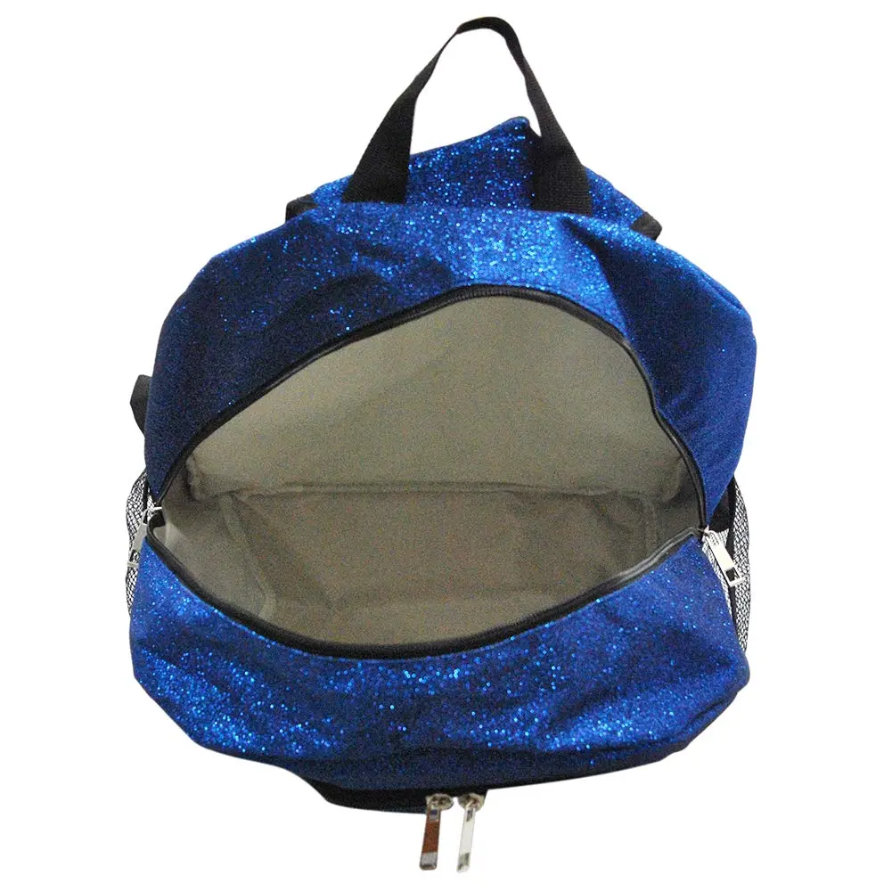 NGIL Canvas School Backpack (Glitter-Royal) | Water-Resistant Kids Backpack with Glitter Finish - view 3