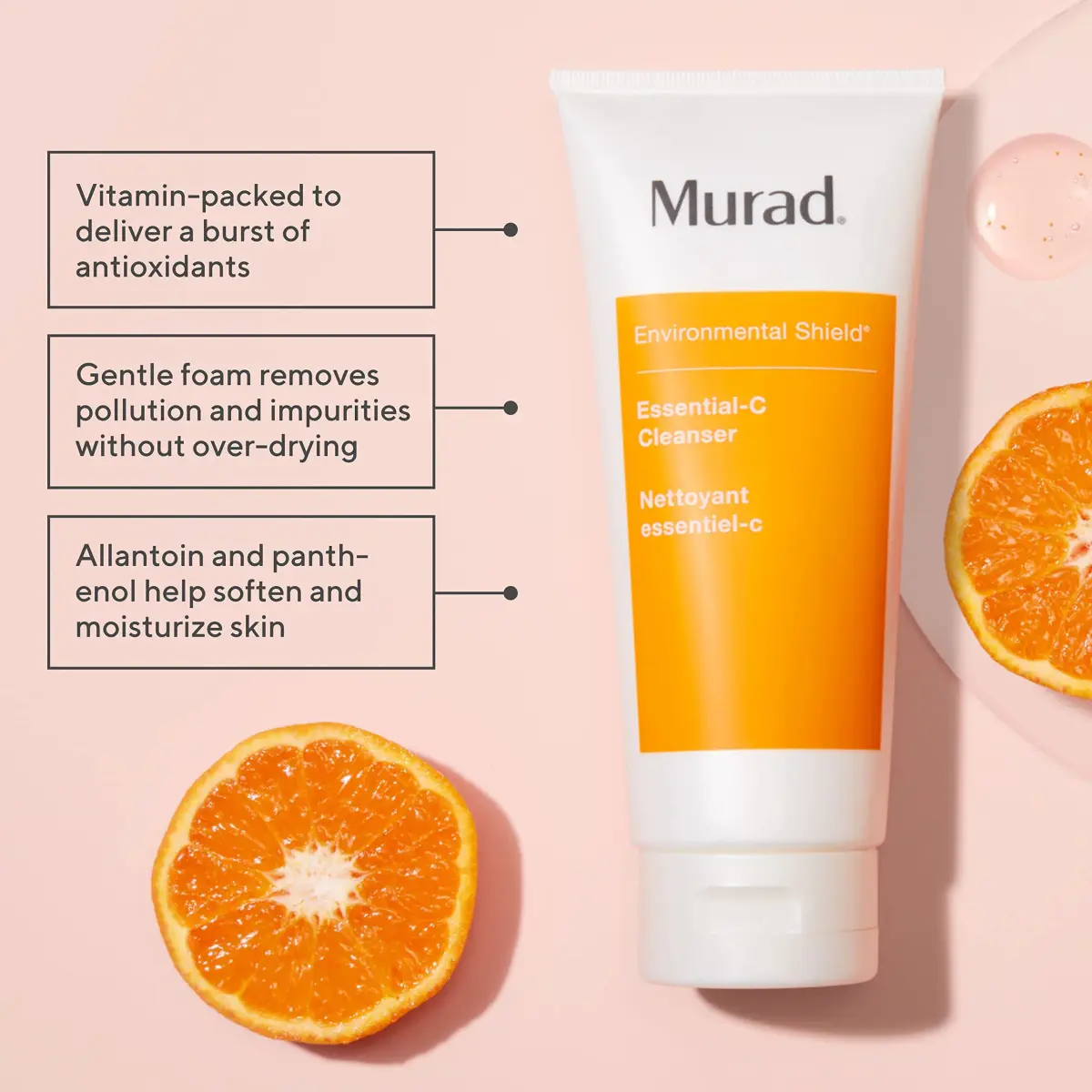 Murad Essential-C Facial Cleanser 60ml (2 Fl Oz) | Vitamin C Antioxidant Face Wash - view 2