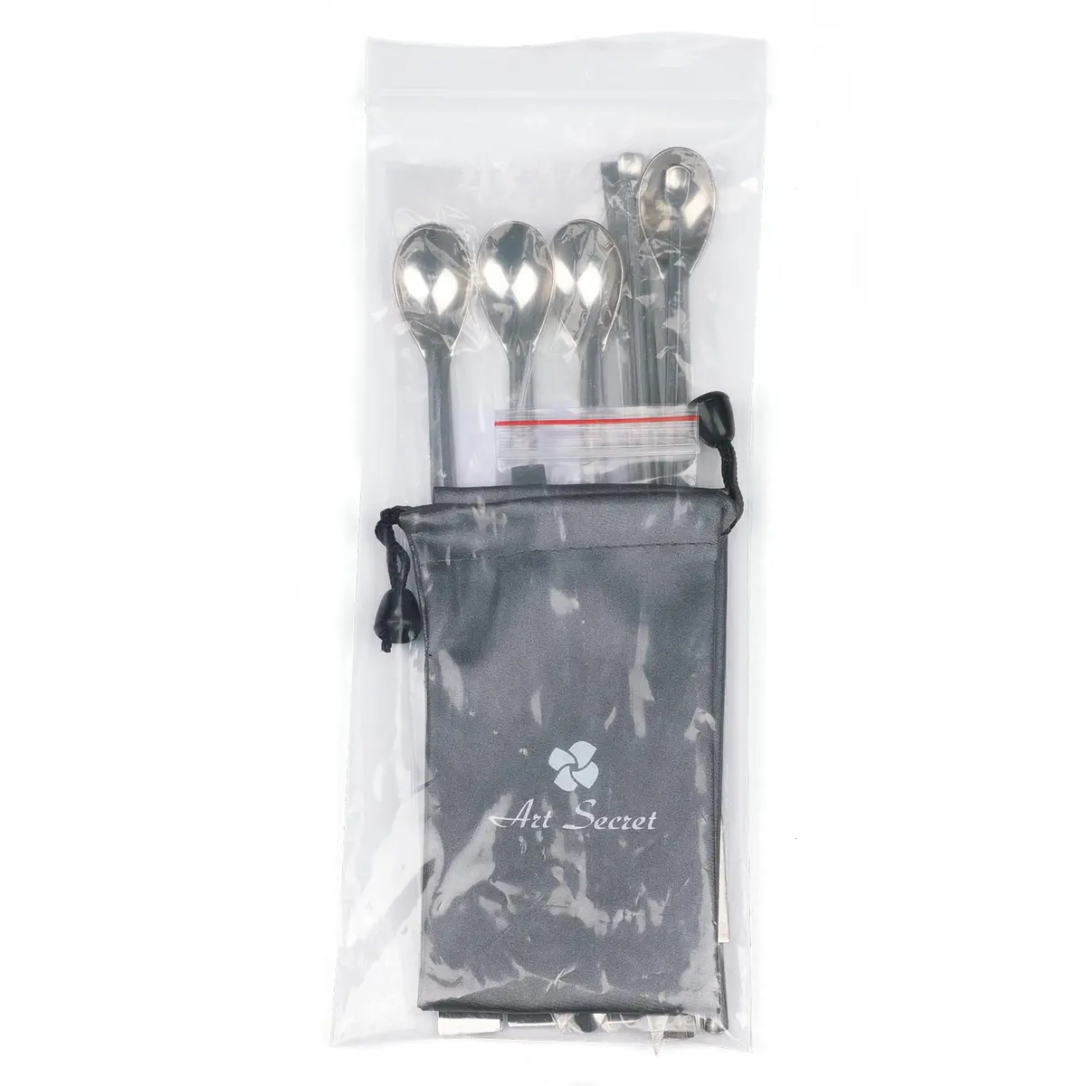 Art Secret 15 Pack Stainless Steel Micro Scoops 22cm Lab Sampling Spoons | Durable, Corrosion-Resistant Lab Utensils - view 5