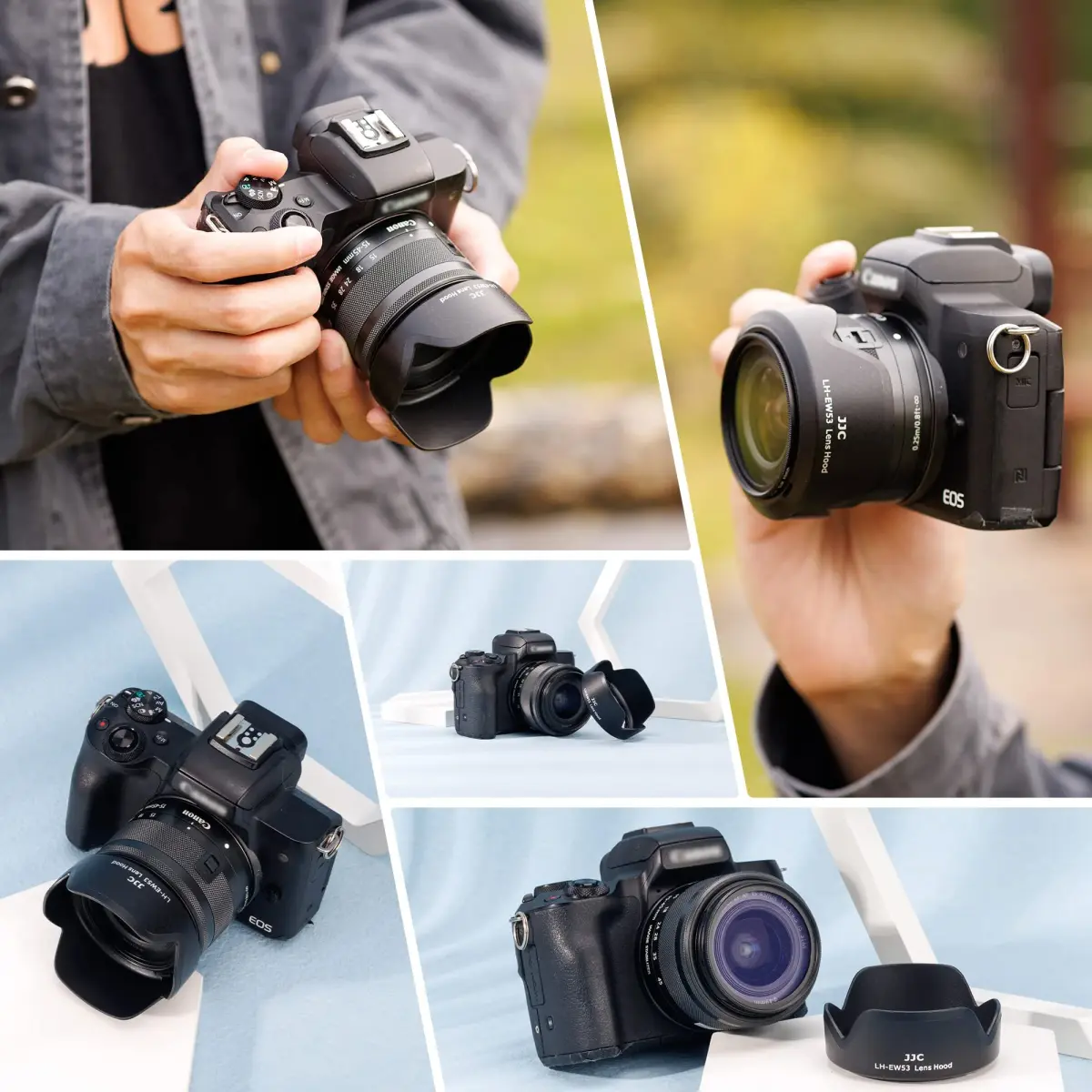 JJC Lens Hood Shade for Canon EF-M 15-45mm f/3.5-6.3 IS STM & RF-S 18-45mm f/4.5-6.3 IS STM Lenses | 49mm Filter & Cap Compatible - view 6