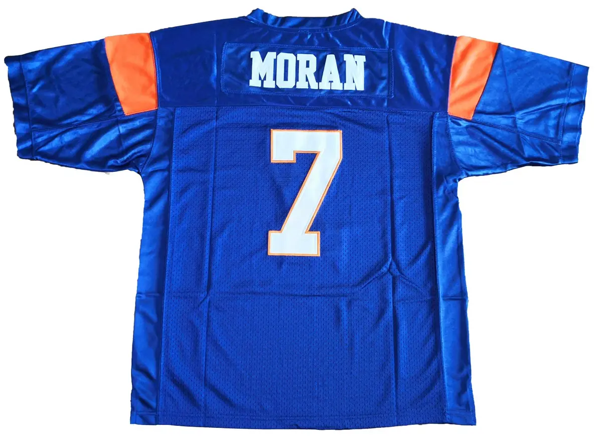 JKNAKN Blue Mountain State 7 Alex Moran Rugby Sports Shirt Blue | Breathable, Quick Drying Polyester Mesh, US Standard Size - main product image