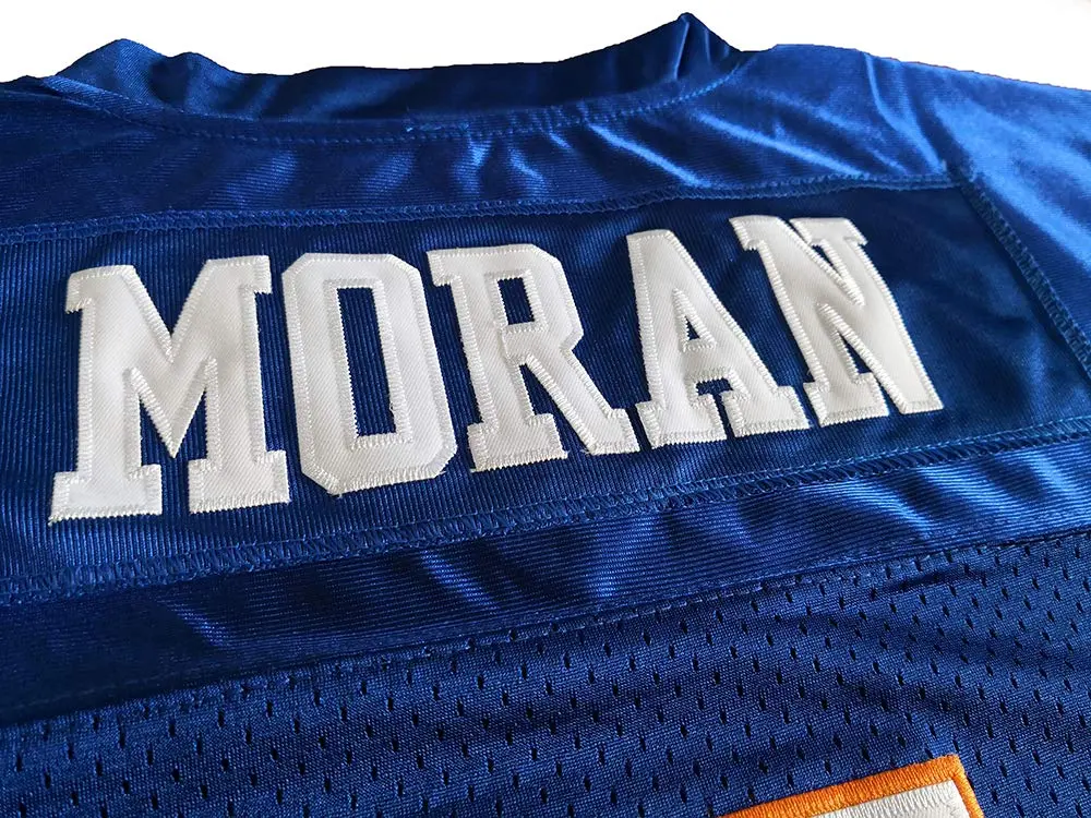 JKNAKN Blue Mountain State 7 Alex Moran Rugby Sports Shirt Blue | Breathable, Quick Drying Polyester Mesh, US Standard Size - view 5