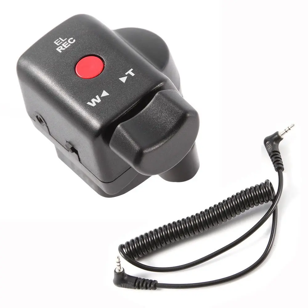 Hersmay Wired Zoom Control Remote with 2.5mm Jack Cable for Sony & Panasonic LANC Camcorders | 70cm Cable - main product image