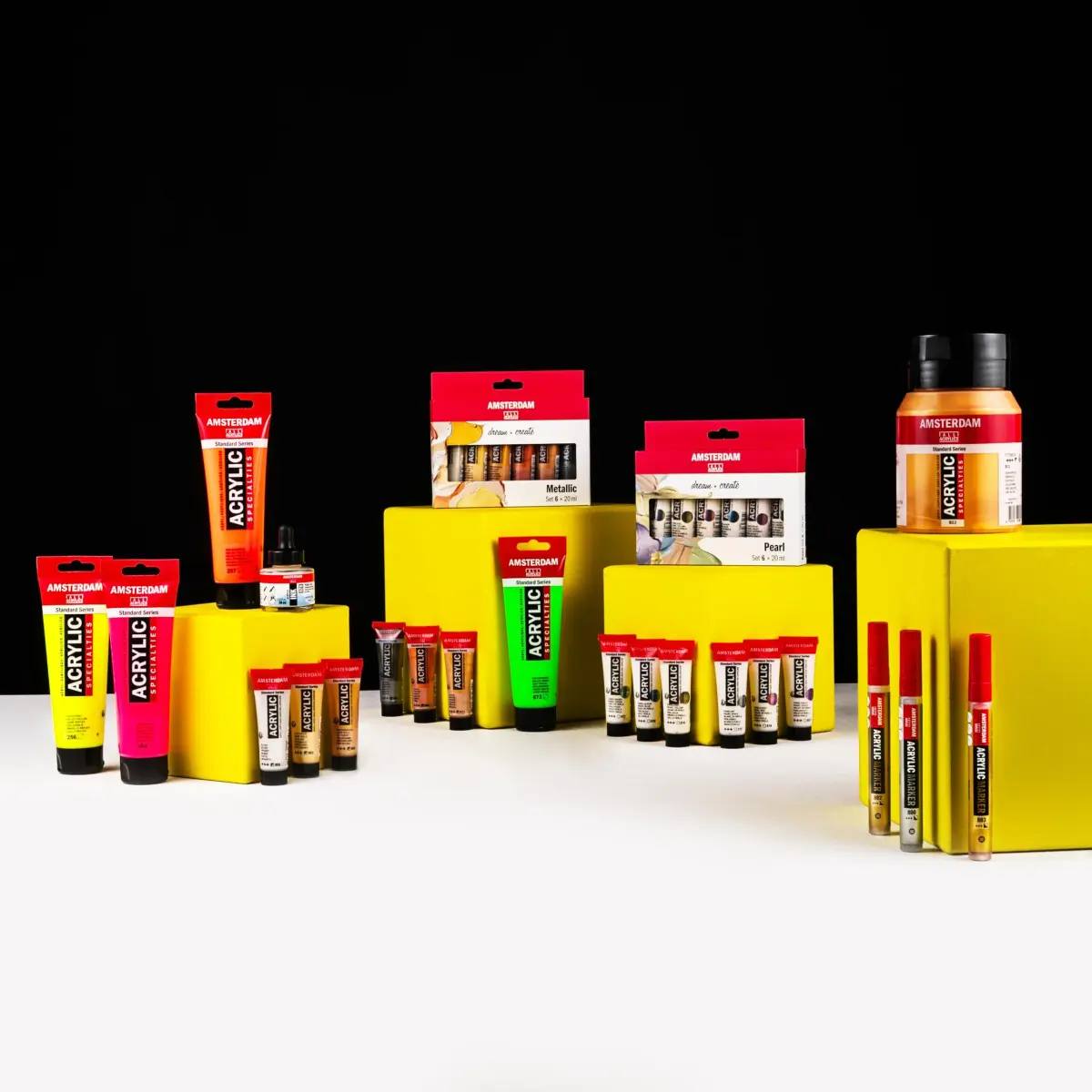 Amsterdam Standard Series Acrylic Paint 20ml Pearl Yellow | Professional Grade, Lightfastness +++ - view 3