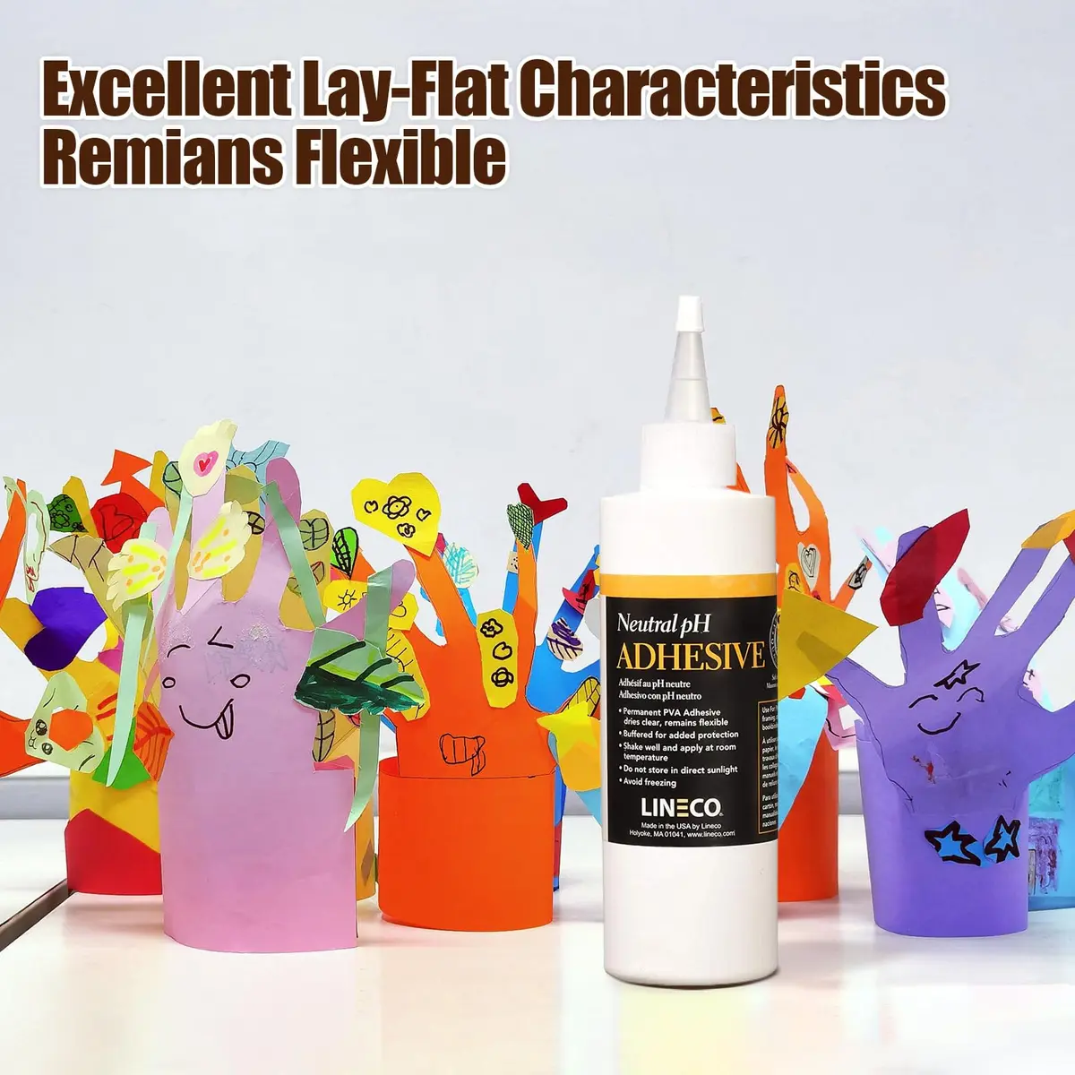 Lineco Neutral pH Adhesive 8 OZ | Acid-Free All-Purpose Glue for Paper & Book Repairs - view 4
