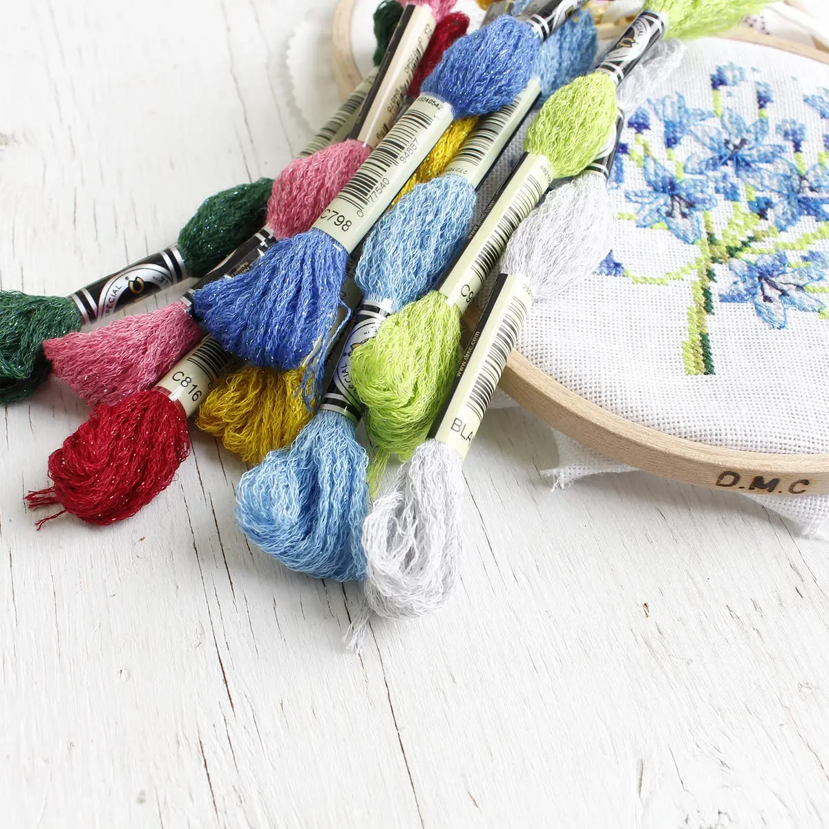 DMC Etoile Floss Collector's Tin (35 Colors, 8.7yd/skein) | Shimmering Cotton Embroidery Thread for Crafts - view 8