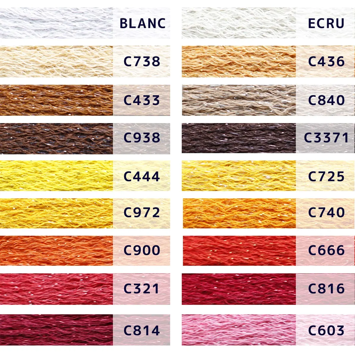 DMC Etoile Floss Collector's Tin (35 Colors, 8.7yd/skein) | Shimmering Cotton Embroidery Thread for Crafts - view 3