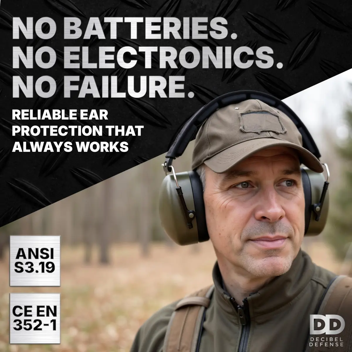 Decibel Defense Ear Protection 37 dB NRR | Industry-Leading Noise Reduction for Shooting & Construction - view 5