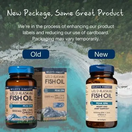 Wiley's Finest Wild Alaskan Fish Oil Peak EPA 90 Count | 1000mg Omega-3 Support - view 12