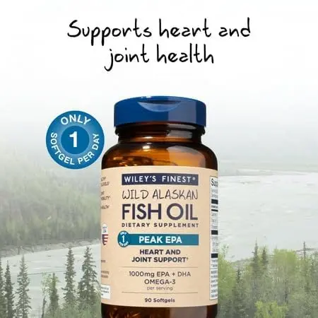 Wiley's Finest Wild Alaskan Fish Oil Peak EPA 90 Count | 1000mg Omega-3 Support - view 6