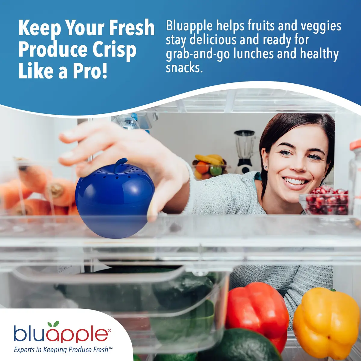 BluApple Produce Saver Ethylene Gas Absorber 2 Pack | Extends Freshness 3 Months Each - view 6