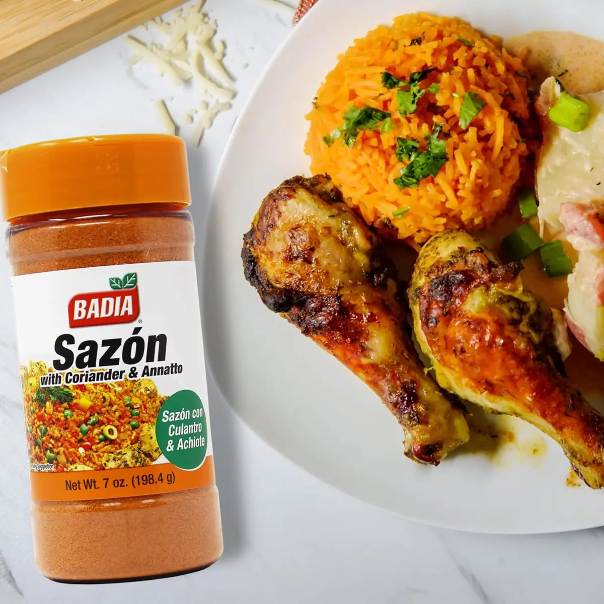 Badia Sazon with Coriander & Annatto 7 oz | Latin Seasoning Blend for Authentic Flavor - view 4