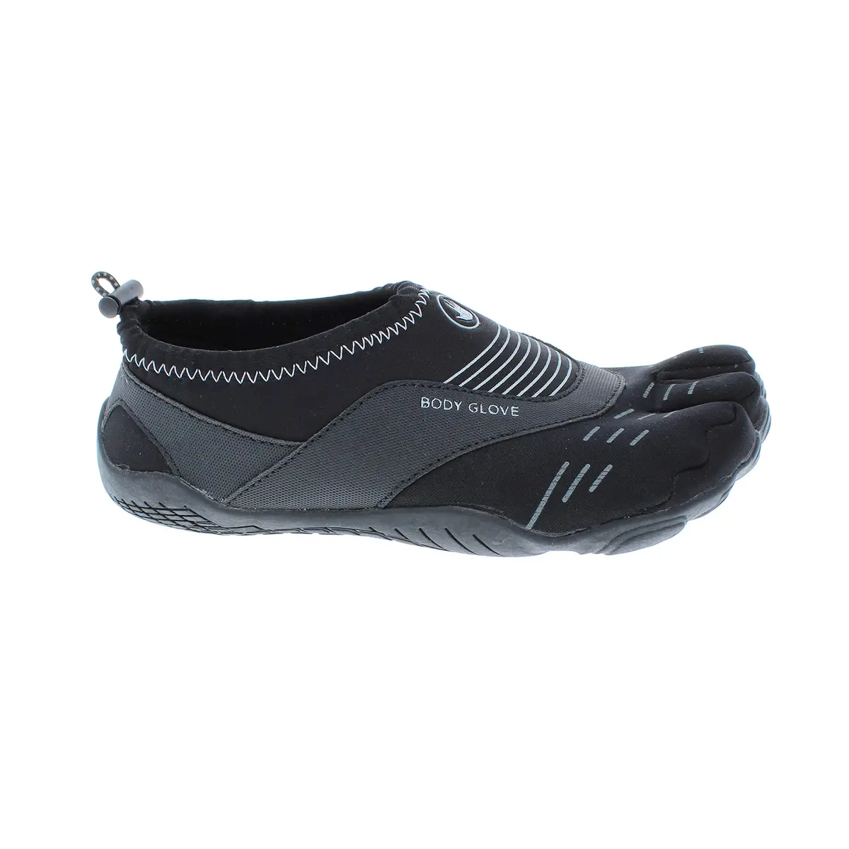 Body Glove 3T Barefoot Cinch Water Shoe, Black/Black, 8 | Minimalist barefoot feel for water activities - main product image