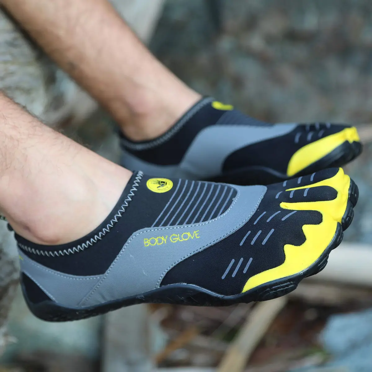 Body Glove 3T Barefoot Cinch Water Shoe, Black/Black, 8 | Minimalist barefoot feel for water activities - view 2
