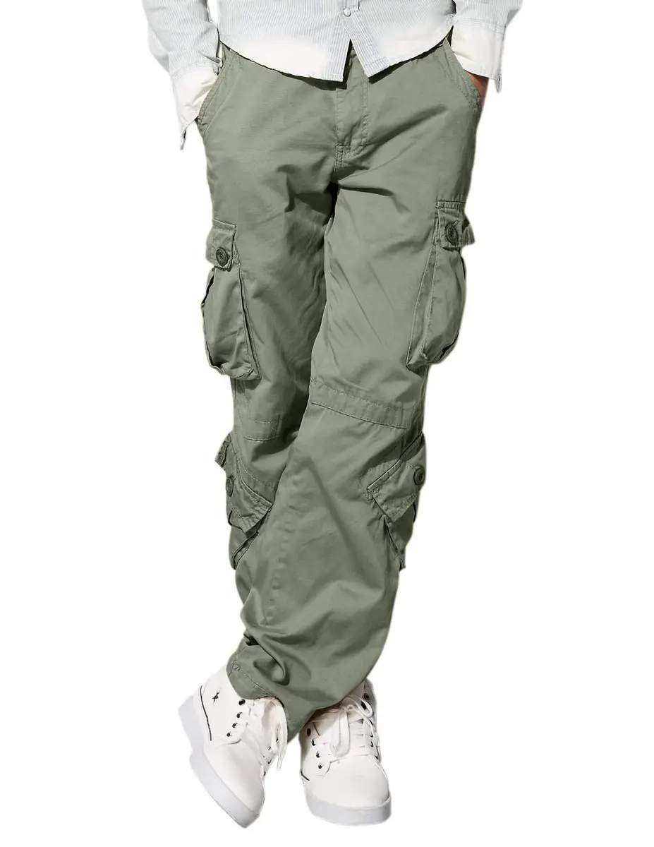 Match Men's Wild Cargo Pants Light Green 32 | Casual Comfort & Durability - main product image