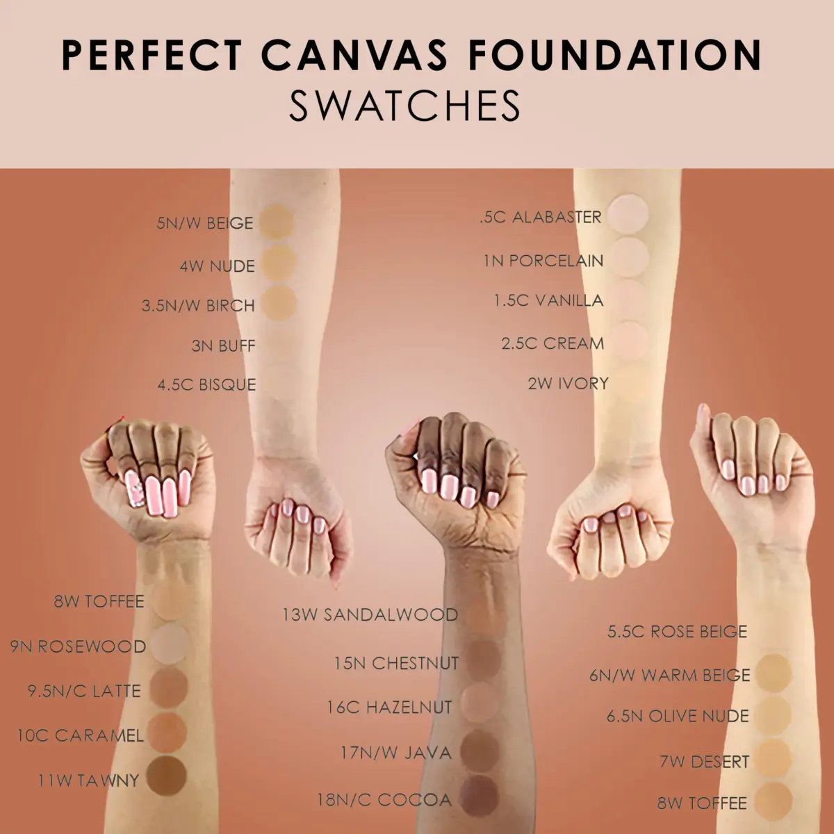 TEMPTU Perfect Canvas Airbrush Foundation 2.5C Cream 12.15ml (0.41 Fl Oz) | Hydrating, Long-Wear, Semi-Matte Finish - view 3
