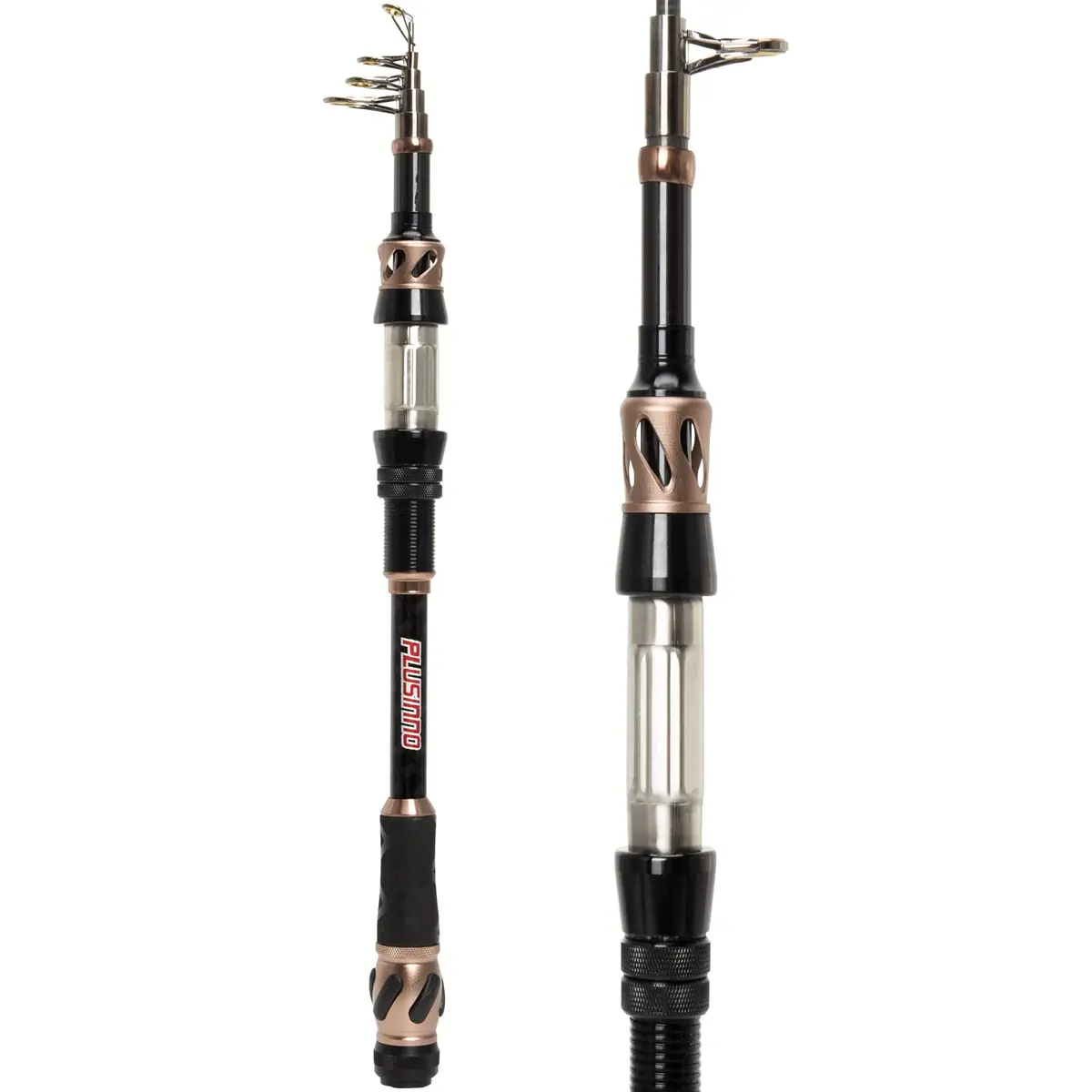 PLUSINNO Telescopic Fishing Rod 2.7m (8.86 Ft) | 24-Ton Carbon Fiber Spinning Pole for Saltwater & Freshwater Fishing - main product image
