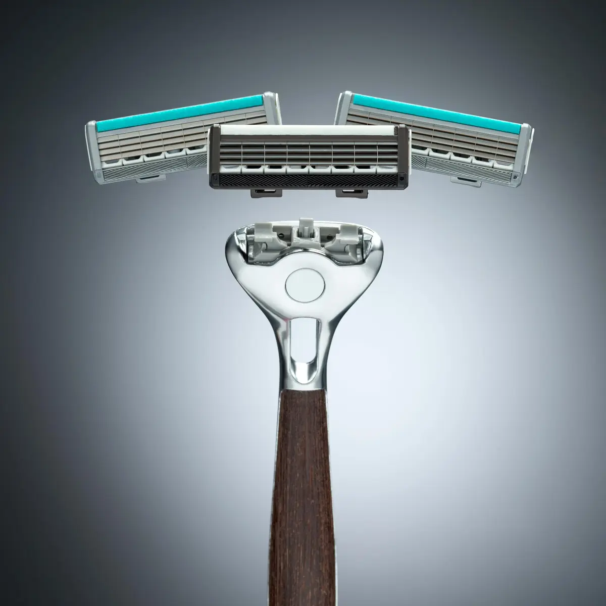 Wilkinson Sword Quattro Vintage Edition Men's Razor with 5 Blades | Titanium Coated Blades for Close, Comfortable Shave - view 6