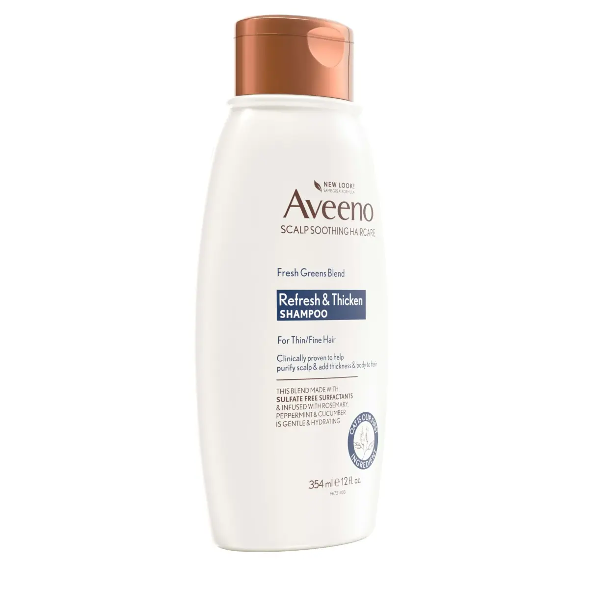 Aveeno Fresh Greens Blend Natural Volumizing Shampoo 354ml (12 fl oz) | Clarifies Scalp & Adds Body - view 6