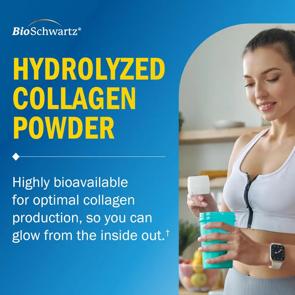 BioSchwartz Collagen Peptides Powder 16oz | Unflavored Collagen for Skin & Joints - view 2
