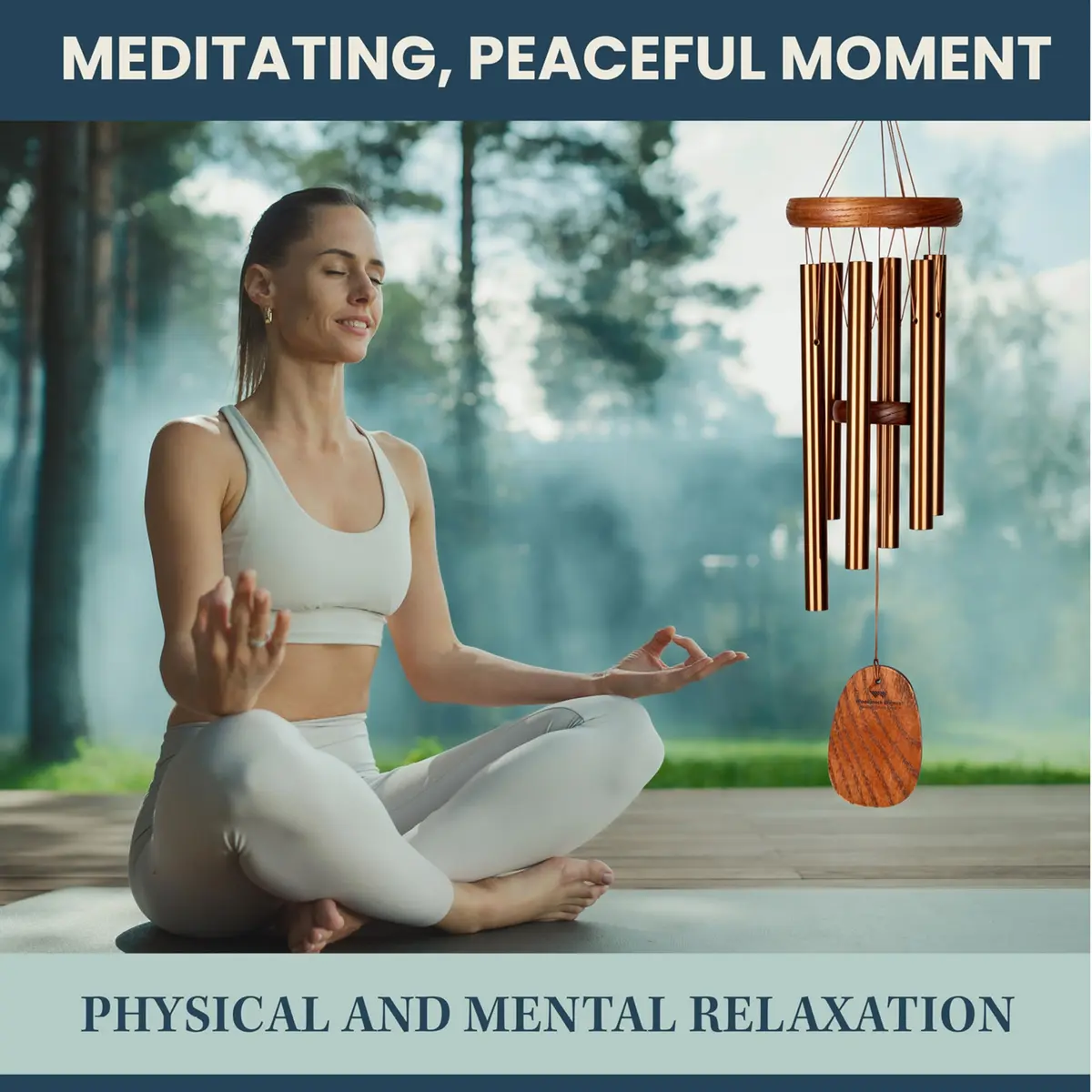 Woodstock Wind Chimes Amazing Grace Chime Wind Chime Inspirational Memorial Gifts 16" Bronze - view 5