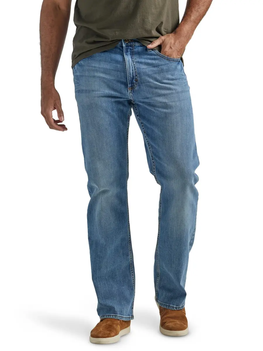 Wrangler Authentics Men's Relaxed Fit Boot Cut Jean, Riptide, 36W x 34L | Durable Cotton Comfort - main product image