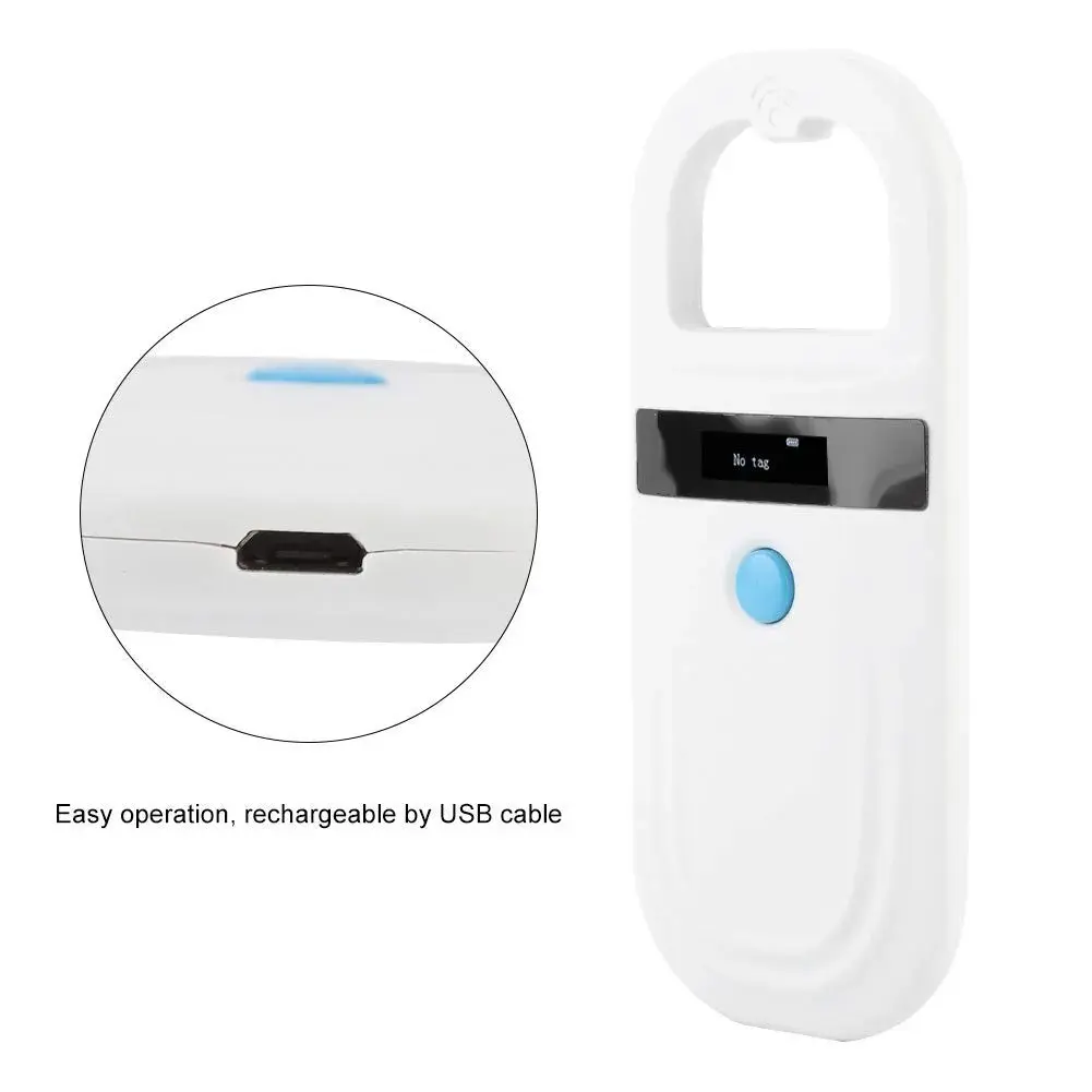 Sonew Pet Microchip Reader RFID 134.2Khz, Animal Tracking Scanner with OLED Display & Type-C Charging (106g) - view 8