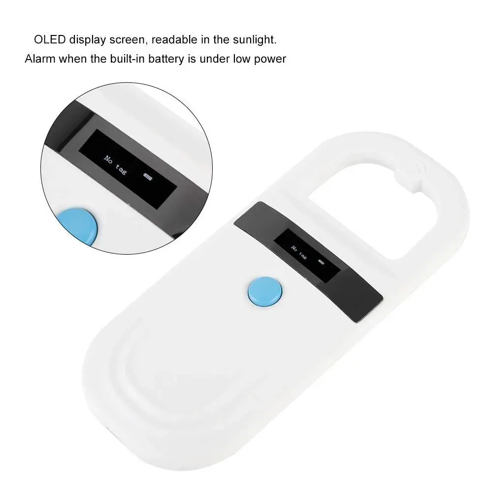 Sonew Pet Microchip Reader RFID 134.2Khz, Animal Tracking Scanner with OLED Display & Type-C Charging (106g) - view 3
