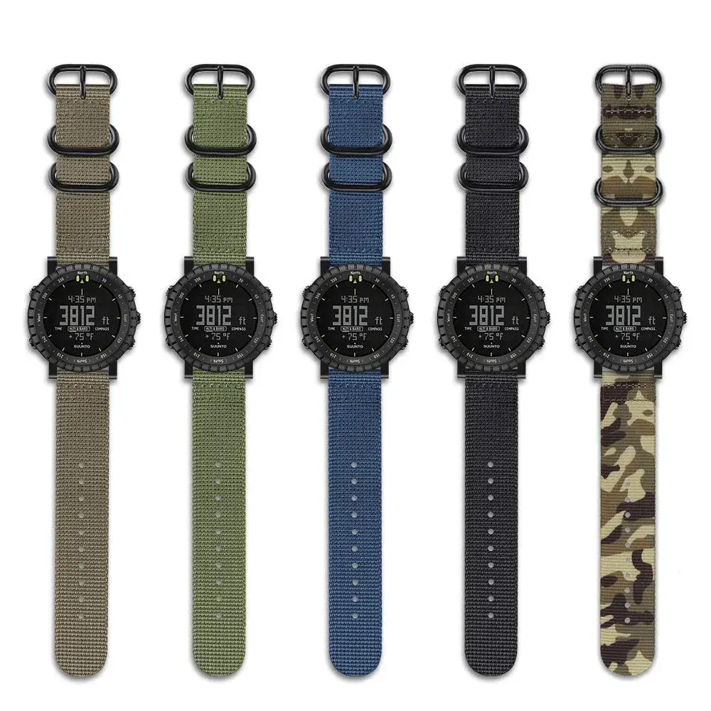 FINTIE Nylon Sport Band Compatible with Suunto Core Watch | Olive, 24mm Width, Adjustable (143mm-217mm Wrist) - view 8