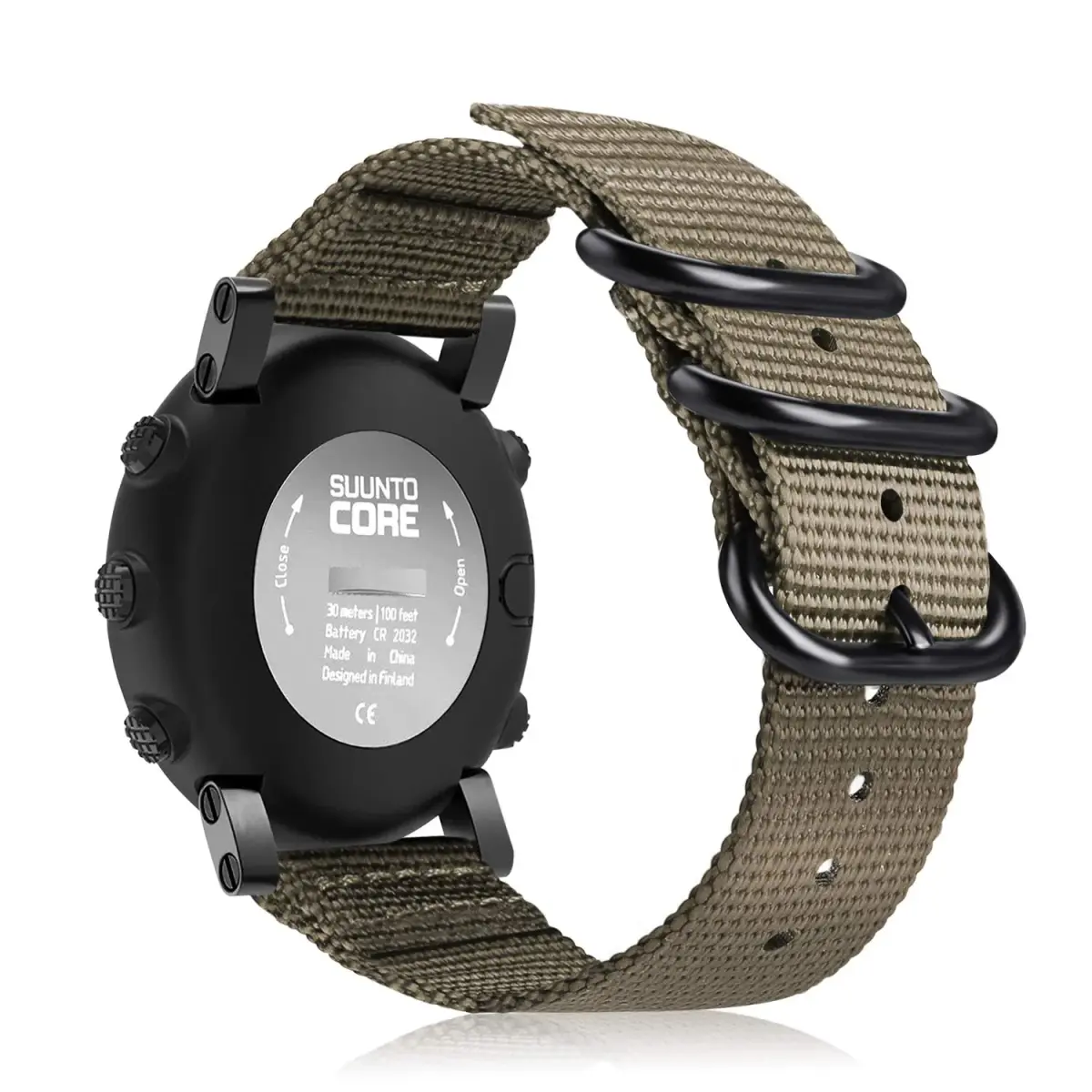 FINTIE Nylon Sport Band Compatible with Suunto Core 24mm (0.94in) | Breathable & Adjustable Replacement Strap - main product image