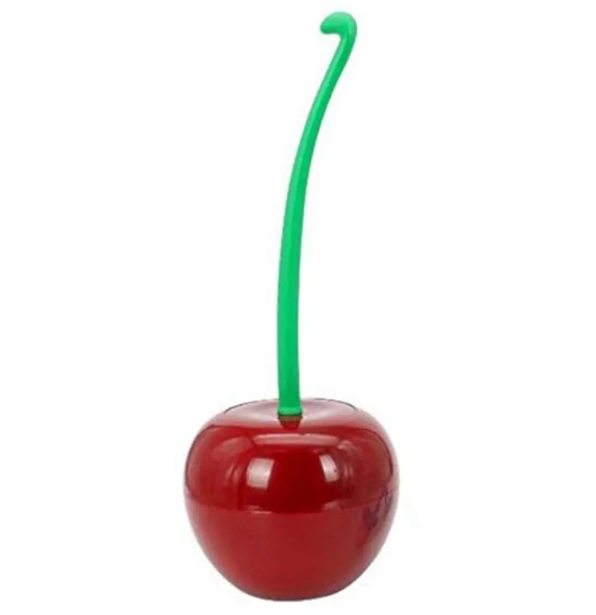 Dirk Toilet Brush New Creative Cherry Shape | Dense Nylon Bristles, Hygienic Design (15in x 5in) - main product image