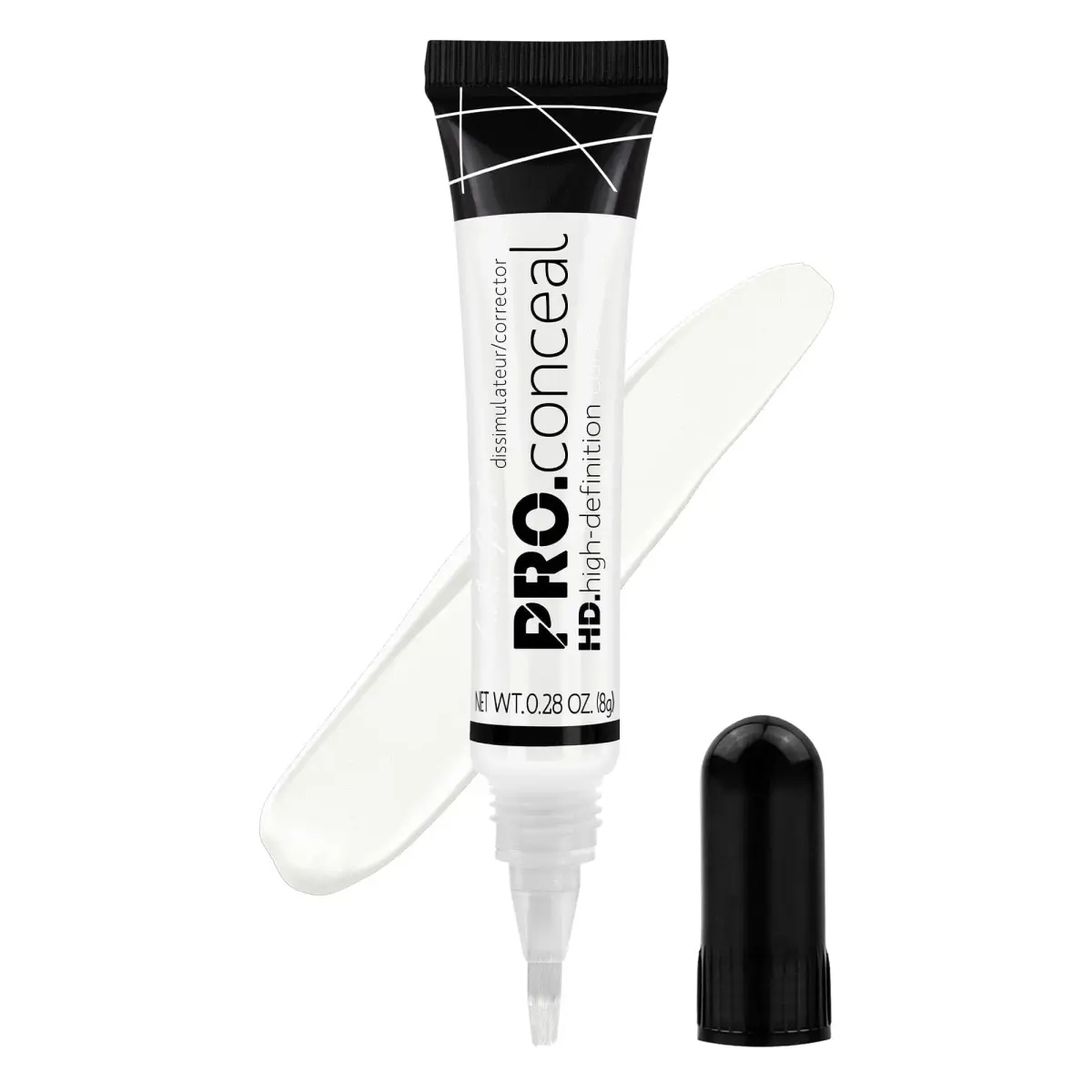 L.A. Girl HD Pro Conceal Corrector Flat White GC968 8.28ml (0.28 Fl Oz) | Professional Creamy Coverage - main product image